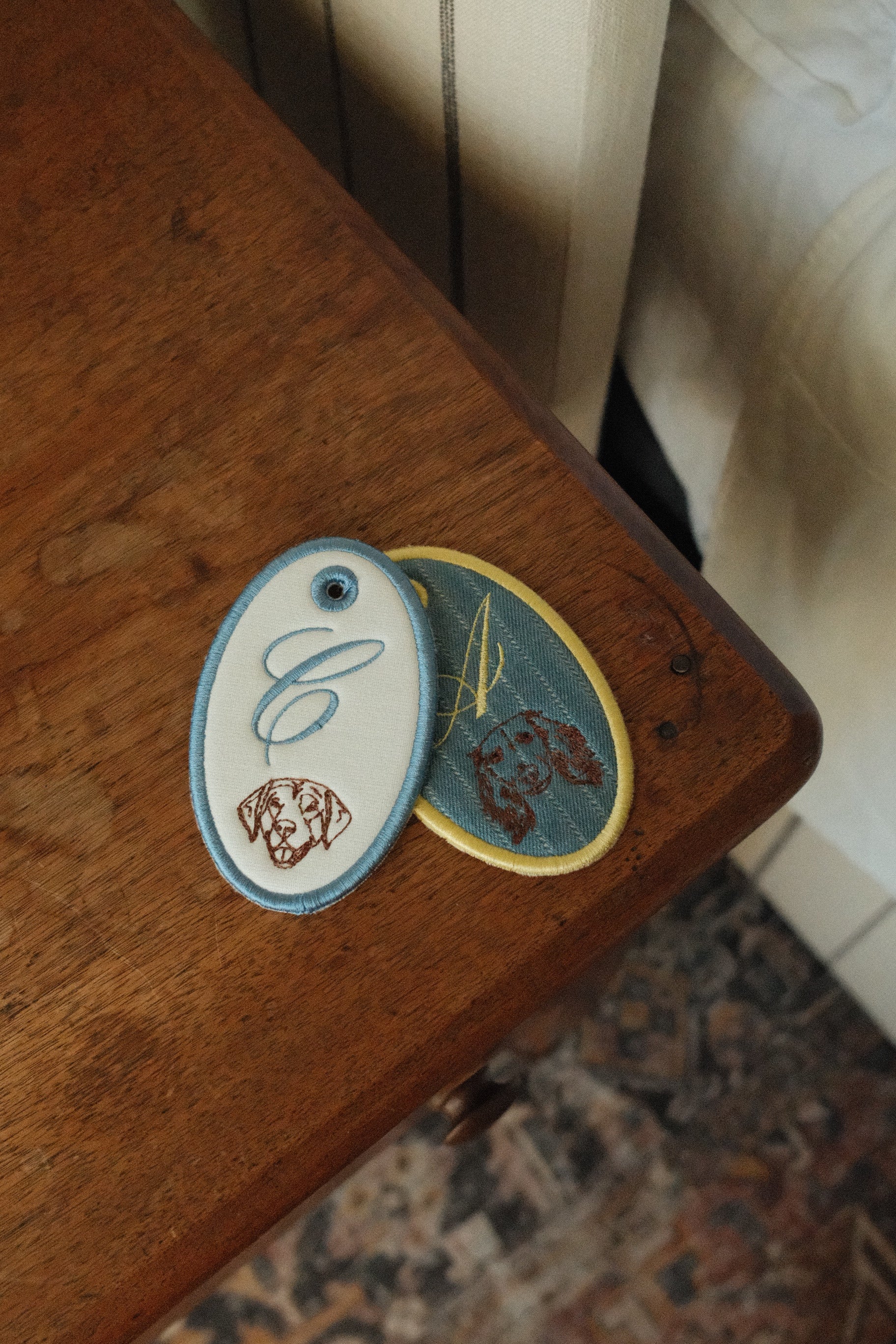 Oval Initial Charm