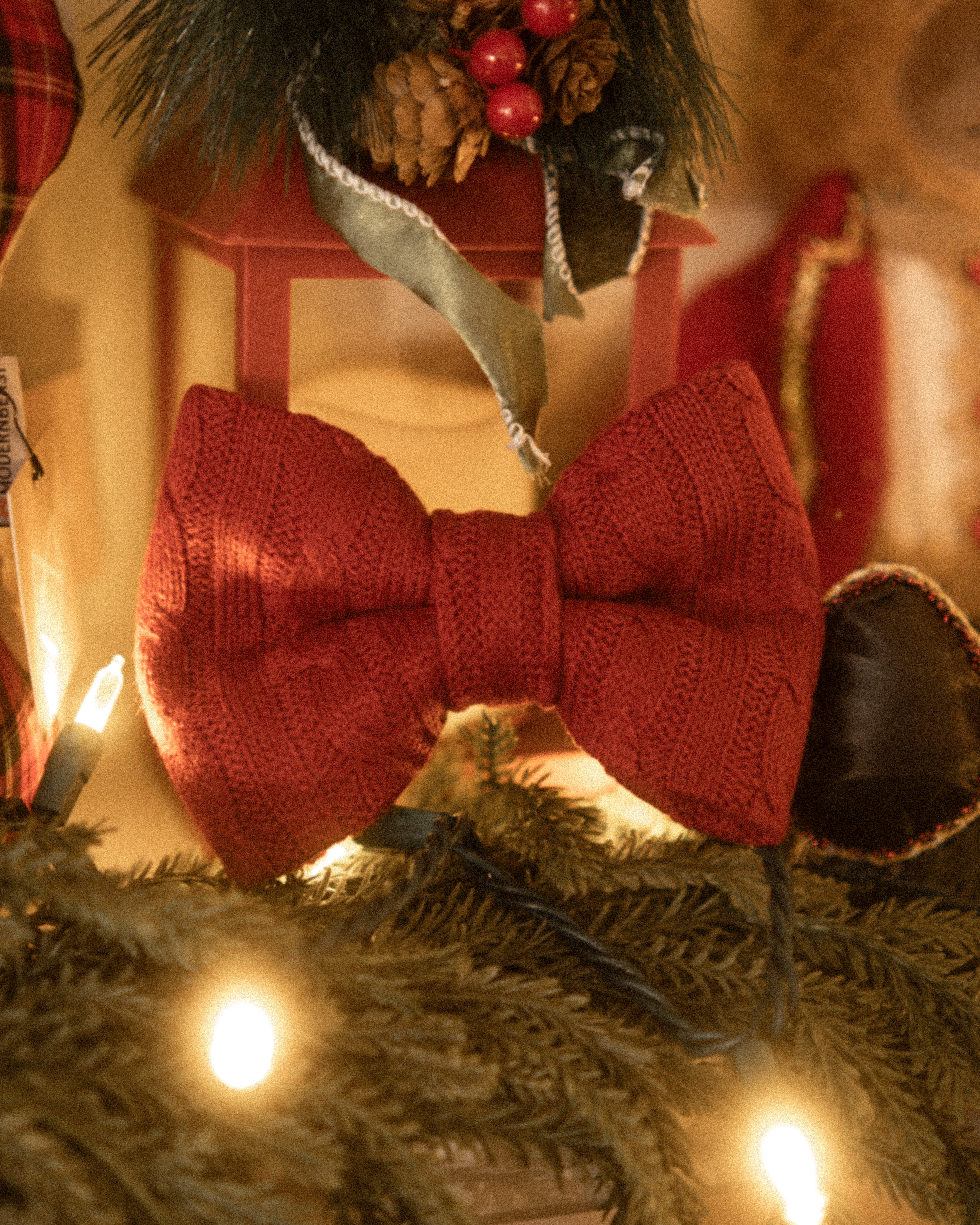 Holiday Red Bowtie